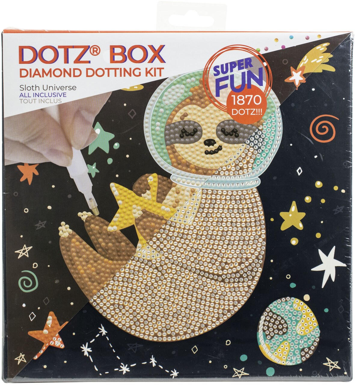 Diamond Dotz Diamond Art Box Kit 8.6"X8.6"-Sloth Universe